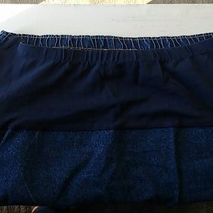 Jean maternity skirt